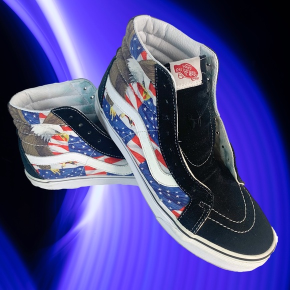 Vans Other - Vans Freebird American Eagle Hi Top Shoes Sneakers